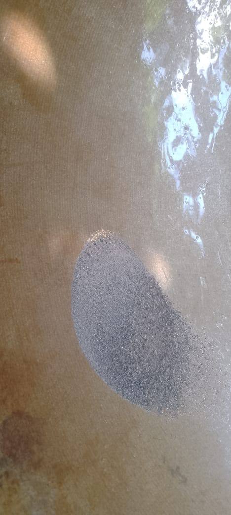 Panned alluvial gold concentrate