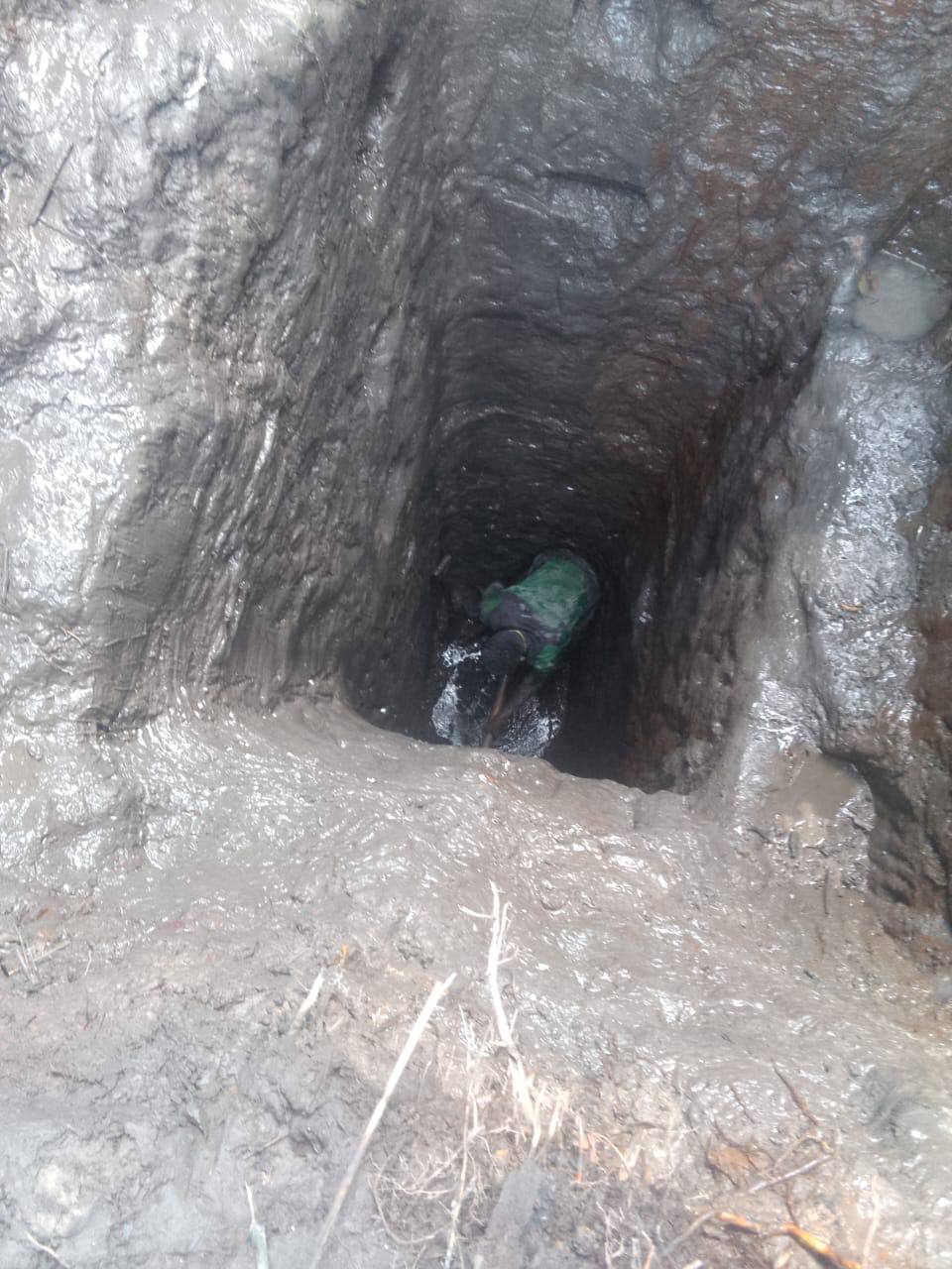 Pit shaft excavation