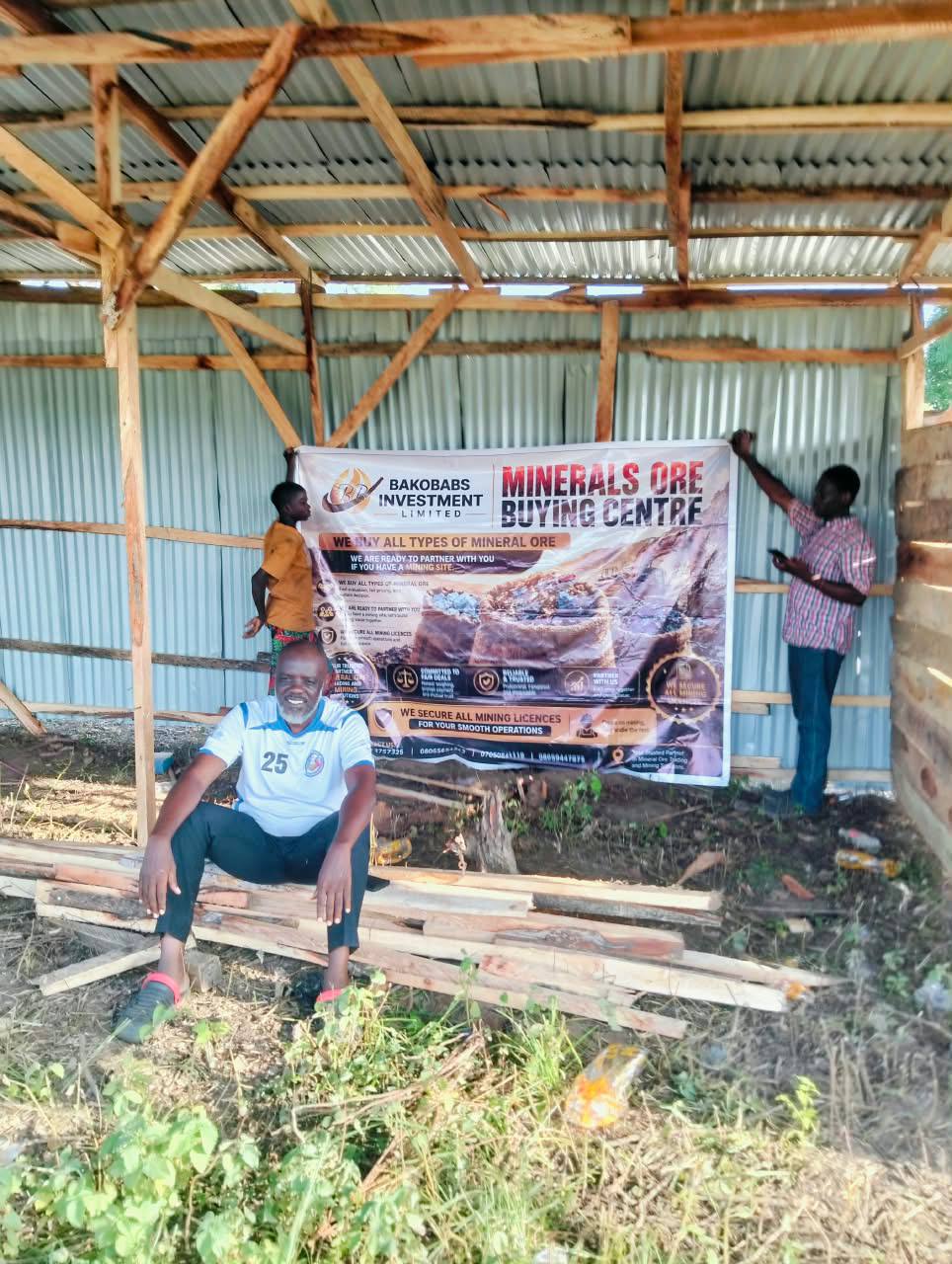 Bakobabs leadership at Minerals Ore Buying Centre depot